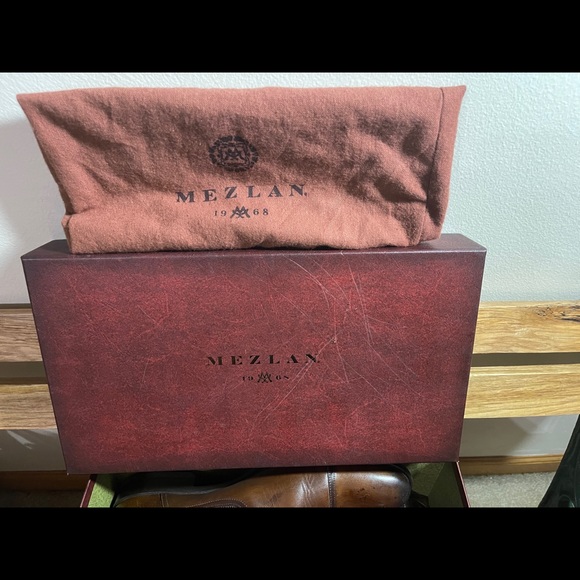 Mezlan Higgins Boots nearly new with box and dust bags Brown / Cognac Size 10 - Picture 3 of 7